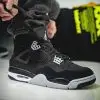 Air Jordan 4 Black Canvas