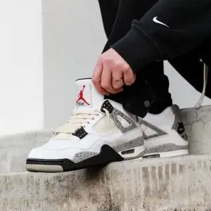 Get Air Jordan 4 White Cement at best price