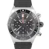 Get Breitling Super Chronomat B01 44 Black Dial Rubber Strap