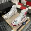 Dolce & Gabbana White Multicolor Graffiti Portofino Sneakers