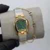 Aigner Green Mother of Pearl Two-Tone Watch