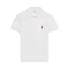 AMI Paris Ami de Coeur organic-cotton polo shirt