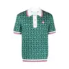 Casablanca jacquard-logo polo shirt