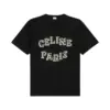 CELINE LOOSE EMBROIDERED T-SHIRT