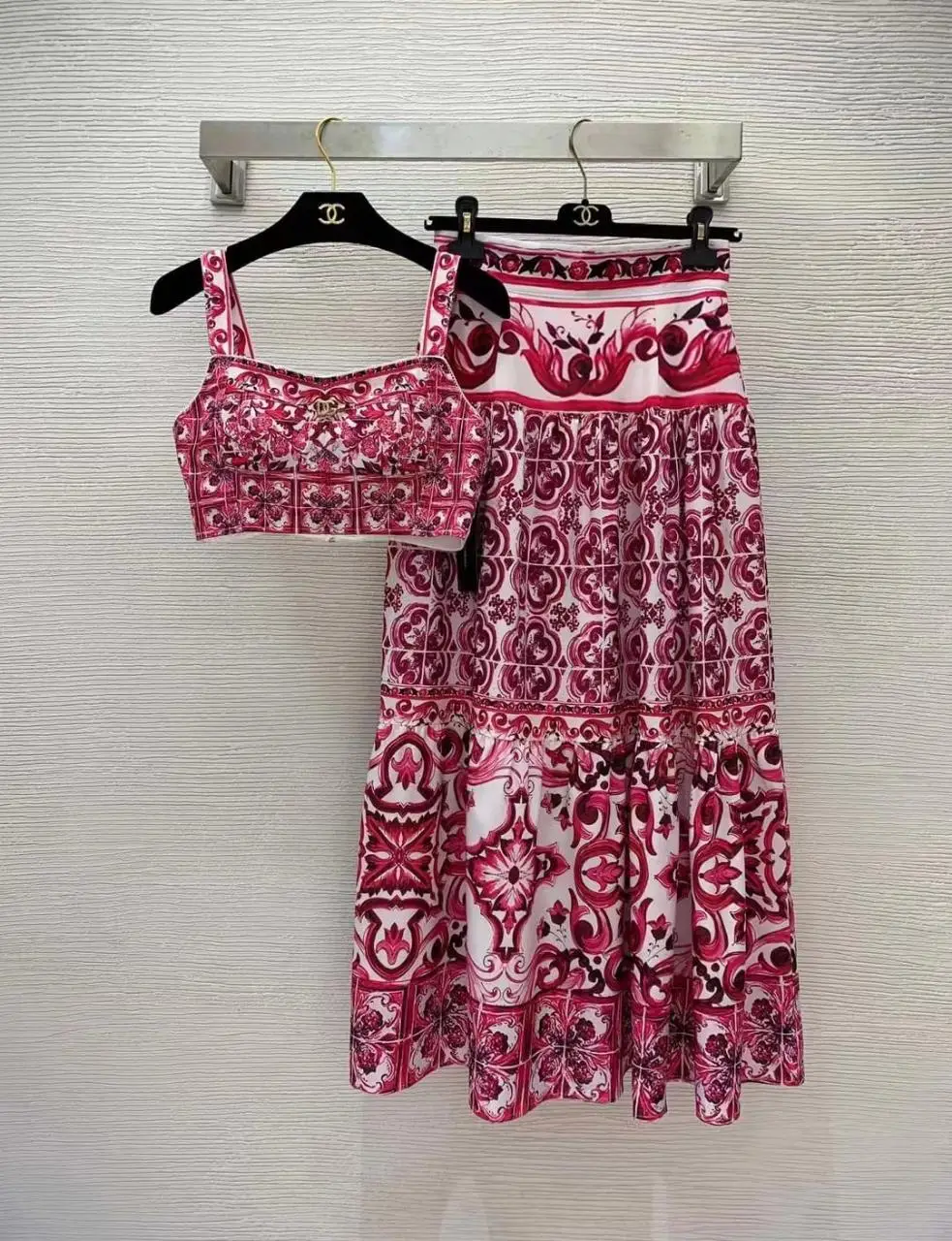 Dolce and Gabbana Majolica print Crop Top Dolce and Gabbana Majolica print Crop Top