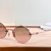 DIOR Rimless Gold Diamond Sunglasses