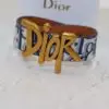 Dior Alphabet D Brown Strap Bracelet