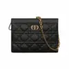 Dior Caro Zipped Pouch with Chain Bag