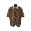 GUCCI Full Print Design Short Sleeve Polo Shirt