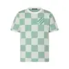 Lv Damier Knitted Short-Sleeved Crewneck