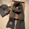MONCLER Grey fashion scarf suit