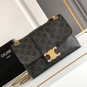 Design Medium Victoire Bag in Black Calfskin - Dubai Fashion LUX