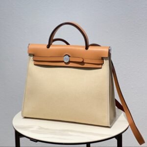 Hermes Herbag Cloth Handbag