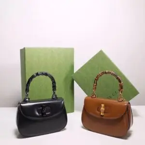 Bamboo Small Top Handle Bag - Dubai Fashion LUX