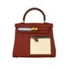 Bi-colour 25cm Box Leather Kelly Sellier Bag - Dubai Fashion LUX
