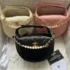 CHANEL Half-Moon Bag with Pearl