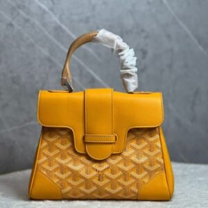 Coated Canvas and Leather MM Saigon Top Handle Bag - Dubai Fashion LUX