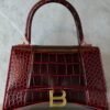 Crocodile Pattern Hourglass Bag - Dubai Fashion LUX