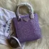 Crystal-Studded Satin Tote Bag - Dubai Fashion LUX