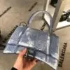 Denim Hourglass Shoulder Bag - Dubai Fashion LUX