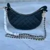 Design 23P Quilted Chain Around Hobo Bag Black Lambskin - Dubai Fashion LUX