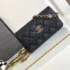 Design 23S Wallet on Chain WOC in Black Caviar and GHW - Dubai Fashion LUX