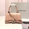 Design Black Leather XS Hourglass Top Handle Bag - Dubai Fashion LUX