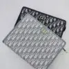 Design Blue Oblique Canvas and Leather 30 Montaigne Pouch - Dubai Fashion LUX