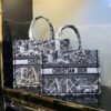 Design Book Tote White and Black Plan de Paris Embroidery 36 for women - Dubai Fashion LUX