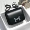 Design Constance shoulder bag in black box leather - Dubai Fashion LUX