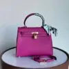 Design Madame Calfskin Shiny Niloticus Crocodile Kelly Sellier Touch 25 Vert - Dubai Fashion LUX