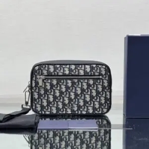 Design Oblique Safari Belt Bag Blue - Dubai Fashion LUX