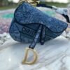 Design SADDLE BAG Denim Blue Albero della Vita Embroidery - Dubai Fashion LUX