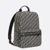 Design SAFARI BACKPACK Beige and Black Oblique Jacquard - Dubai Fashion LUX