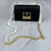 Design Small Padlock Shoulder Bag Black - Dubai Fashion LUX