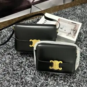 Design TEEN TRIOMPHE BAG IN SHINY CALFSKIN SOFT YELLOW - Dubai Fashion LUX