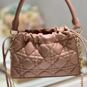 DIOR Top Handle Drawstring Mini Bag