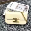 Design Women’s Minimalist Leather Chain Strap Crossbody Bag With Arch-Shaped Lock Clasp - Dubai Fashion LUX