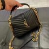 Envelope Medium Bag In Mix Embossed Leather-Gold - Dubai Fashion LUX