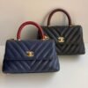 Jersey Chevron Quilted Small Trendy CC Dual Handle Flap Bag - Dubai Fashion LUX