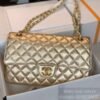 Kept unused Gold Pixel Effect Medium Flap Bag - Dubai Fashion LUX