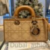MEDIUM LADY D-JOY BAGRaffia Cannage - Dubai Fashion LUX