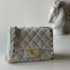 PEARLY CAVIAR RECTANGULAR MINI CLASSIC FLAP BAG