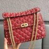 ROCKSTUD SPIKE MEDIUM LEATHER SHOULDER BAG - Dubai Fashion LUX