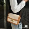 Teen Triomphe Bag In Textile And Natural Calfskin - Dubai Fashion LUX