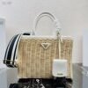 Wicker and canvas bag - Dubai Fashion LUX